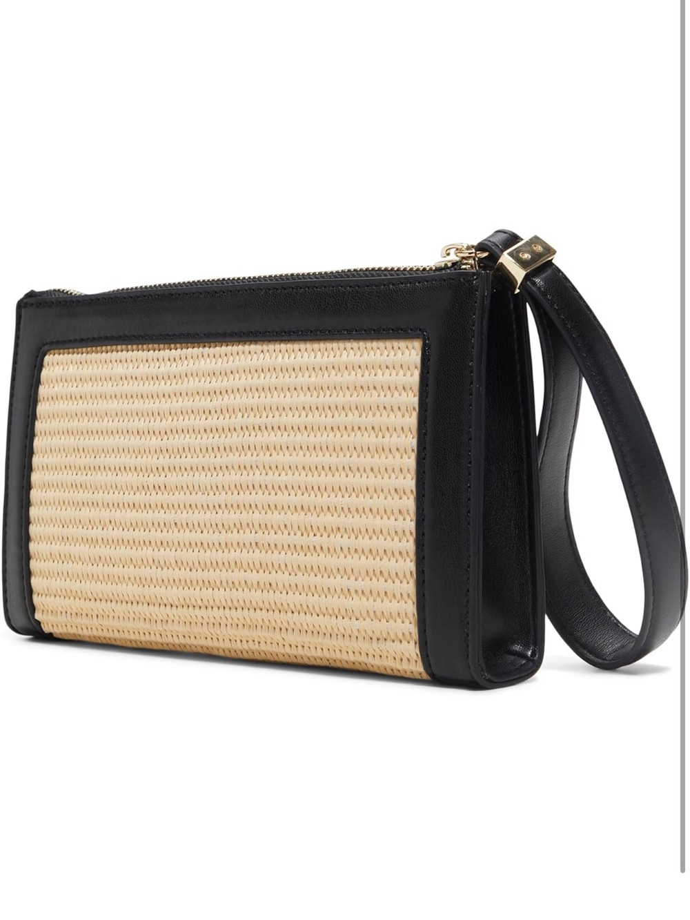 Ted Baker Black and Natural Woven Wristlet Clutch - Picture 3 of 4